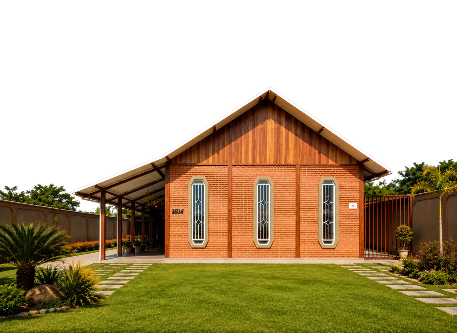 Templo em tijolo aparente entregue pela Construções Londrina
